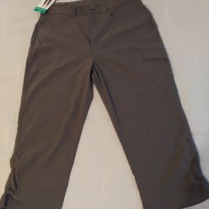 Size 12 Women Eddie Bauer Gray Capris
